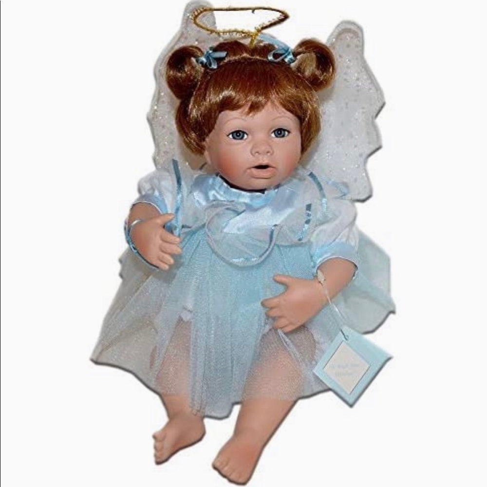 THE ASHTON-DRAKE GALLERIES "I Wish You Wisdom” Vintage Porcelain Baby Doll- NIB